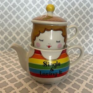 Colorful Ceramic Teapot Set